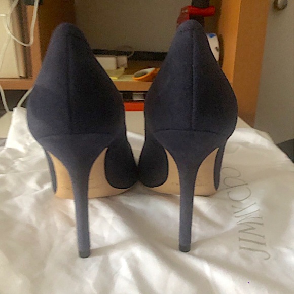 JIMMY CHOO Suede  Pumps in navy - Picture 6 of 10